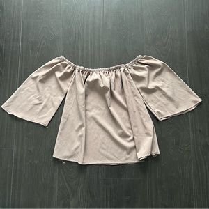 NWOT - Dusty Mauve Off the Shoulder Top